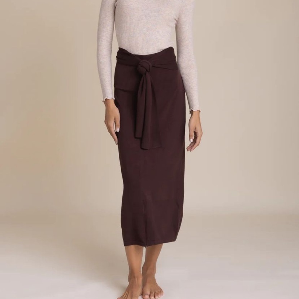 Brown Wrap Skirt